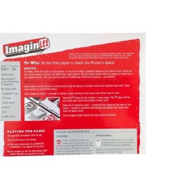 NIB IMAGINIFF BOARD GAME from MATTEL
Ages 14+ Original Packaging. NEVER OPENED. - Picture 7 of 7